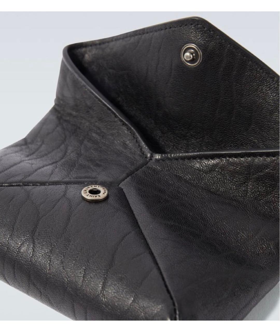 SAINT LAURENT Черный кошелек, фото 2