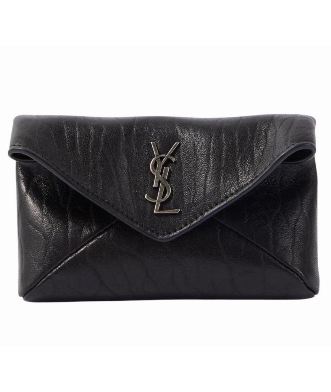 SAINT LAURENT Черный кошелек, фото 4