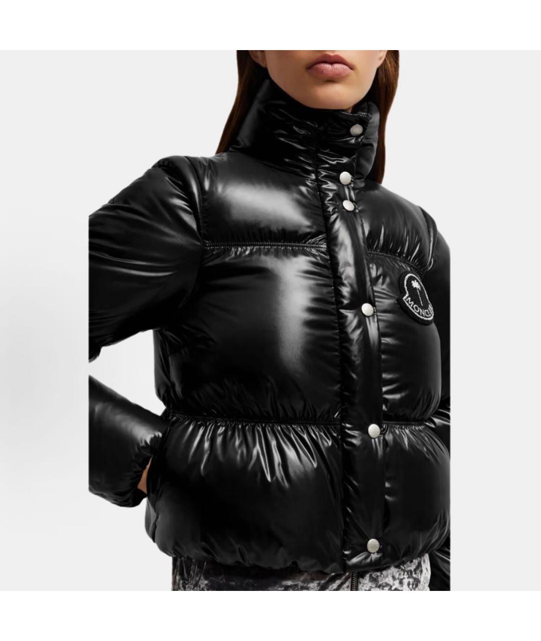MONCLER Черный пуховик, фото 5