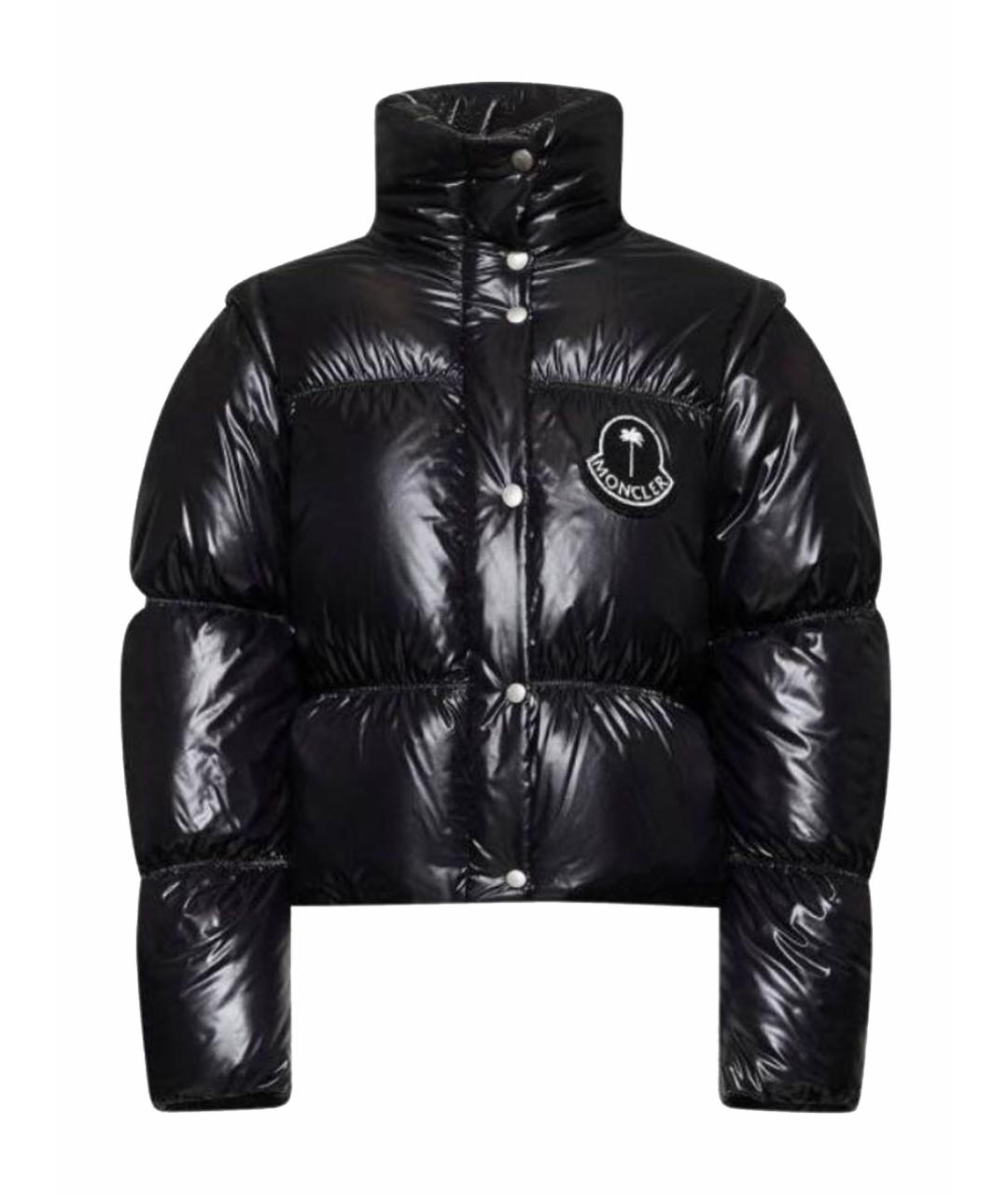 MONCLER Черный пуховик, фото 1