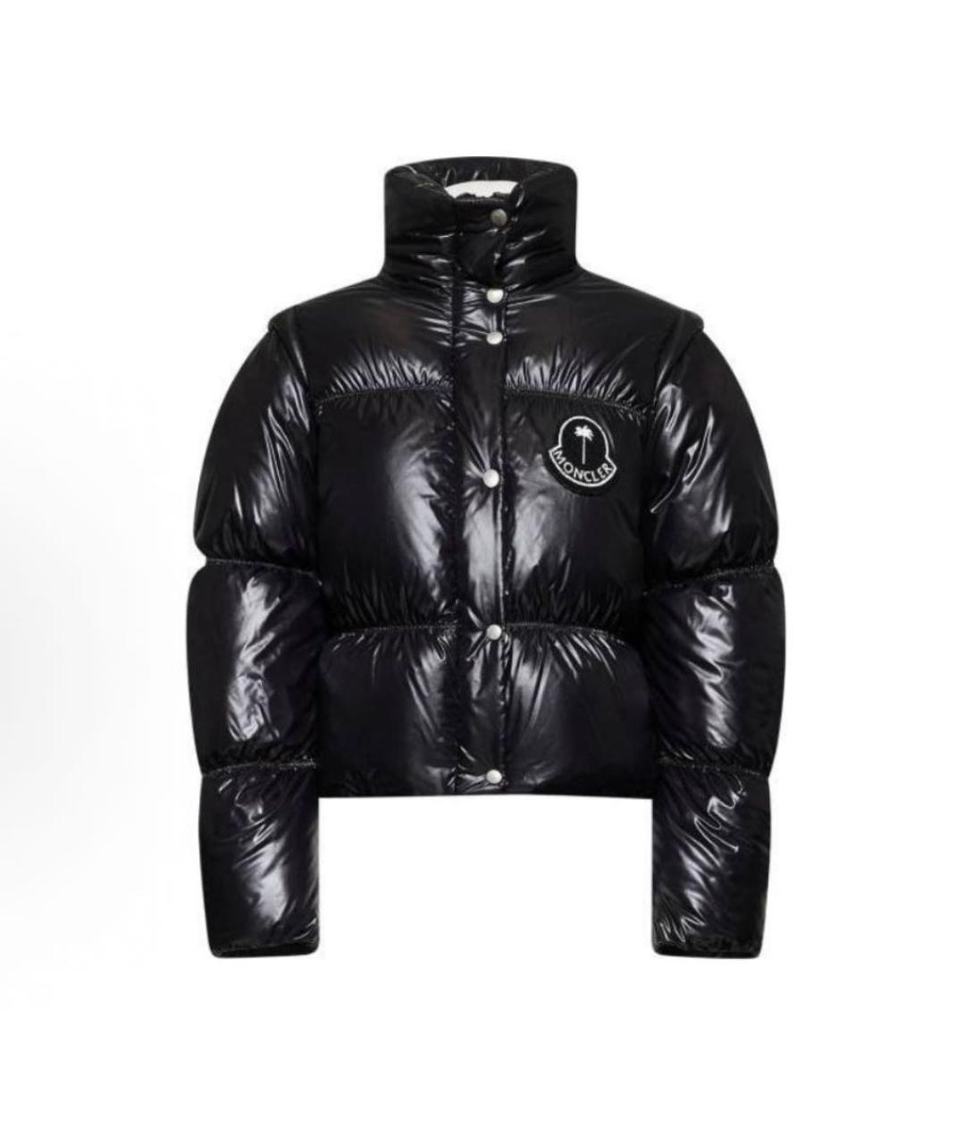 MONCLER Черный пуховик, фото 6