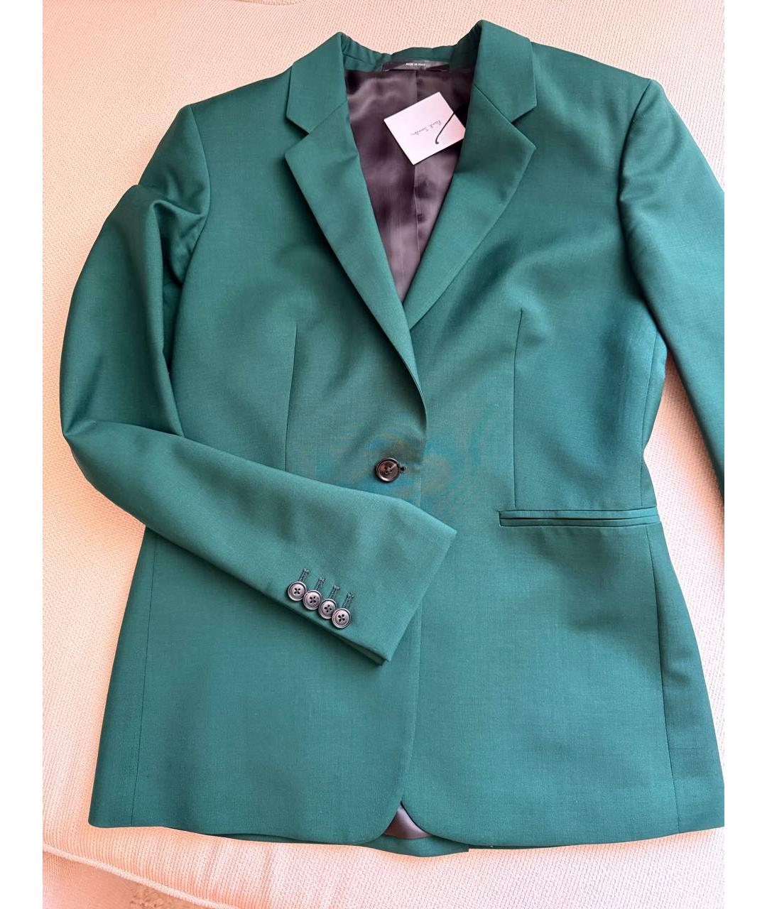 PAUL SMITH Зеленый шерстяной жакет/пиджак, фото 2