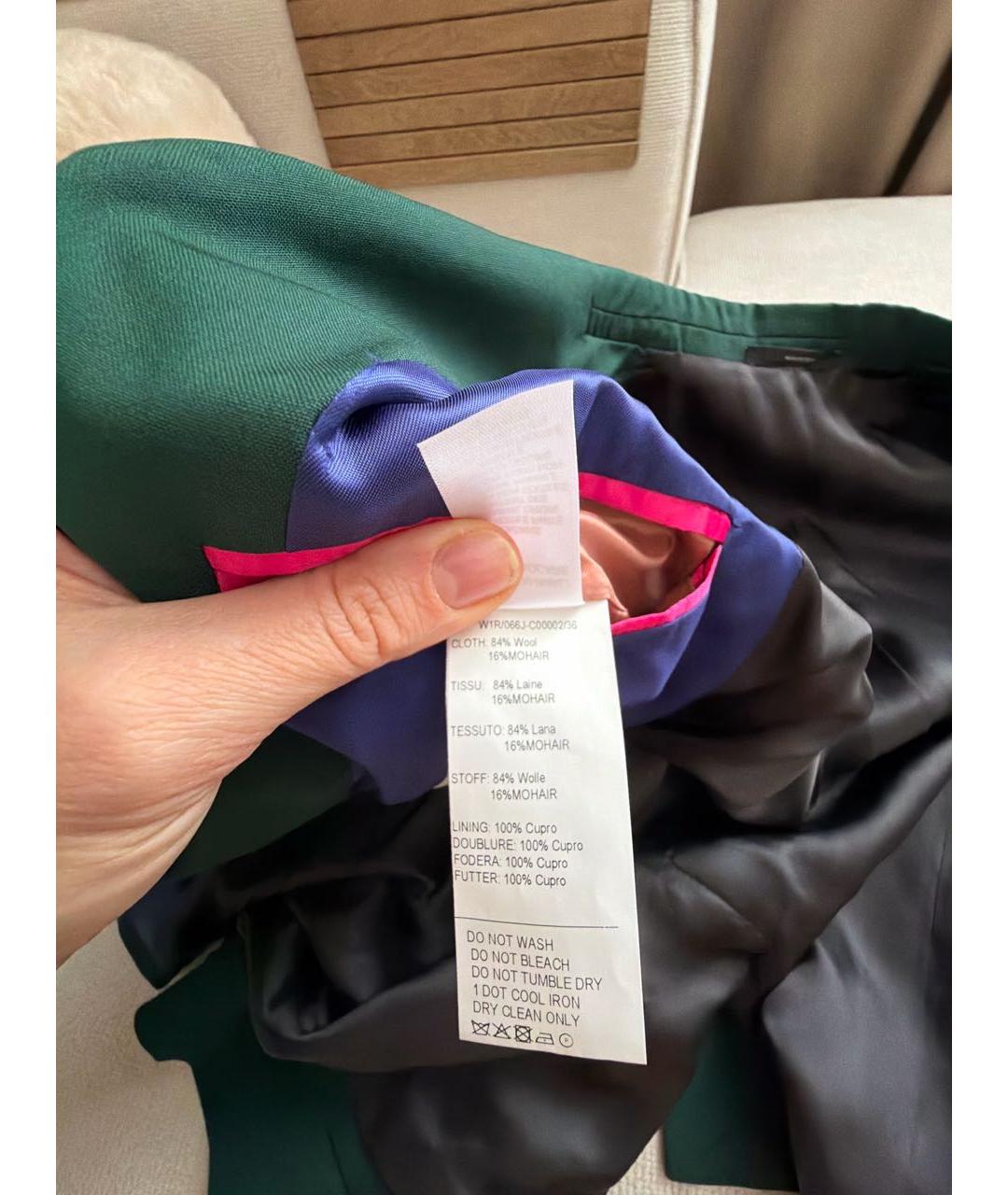 PAUL SMITH Зеленый шерстяной жакет/пиджак, фото 5