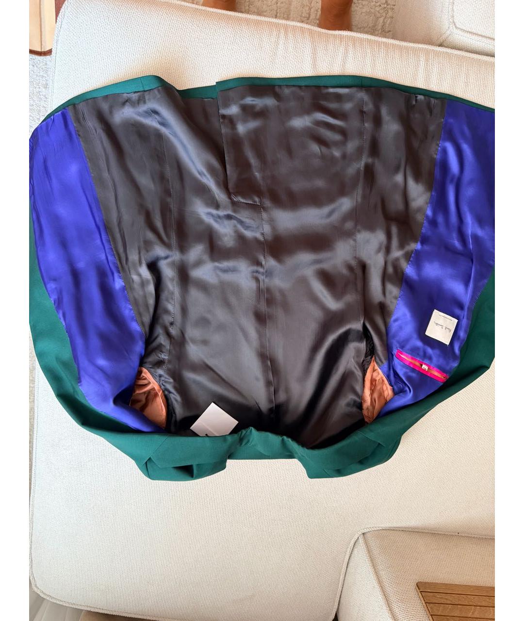 PAUL SMITH Зеленый шерстяной жакет/пиджак, фото 4