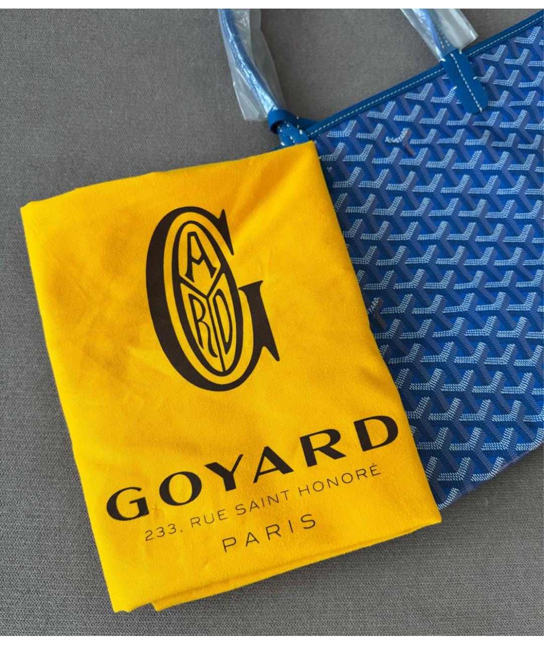 GOYARD Синяя сумка тоут, фото 2