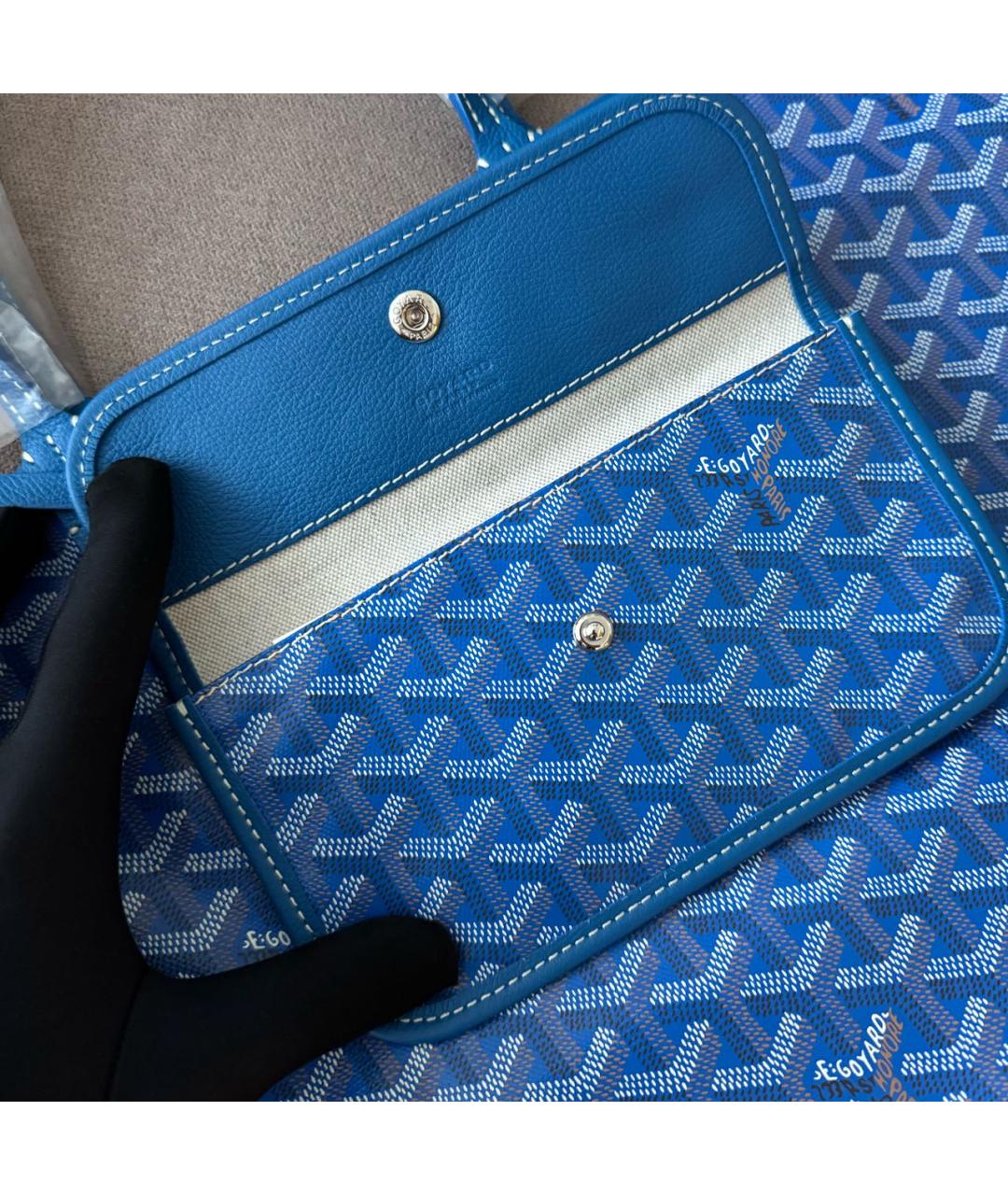 GOYARD Синяя сумка тоут, фото 4