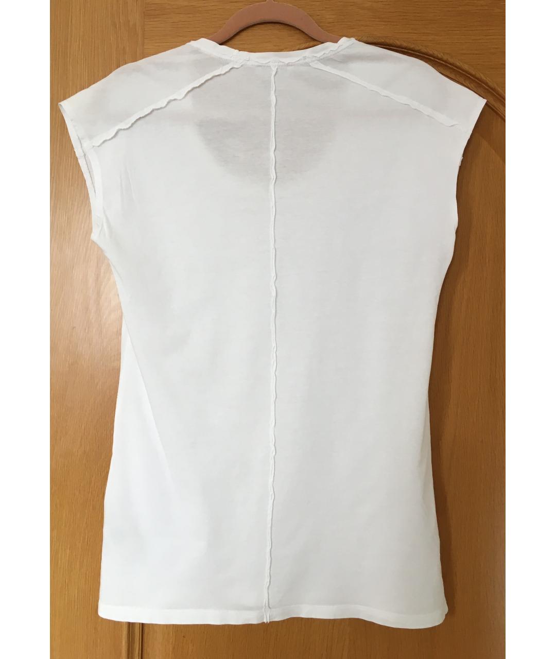 BURBERRY Белая хлопковая футболка, фото 2