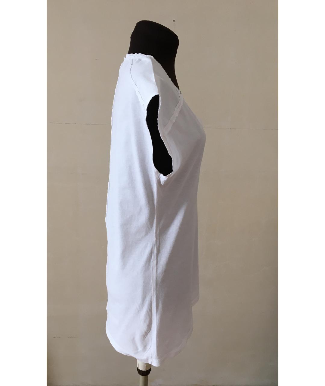 BURBERRY Белая хлопковая футболка, фото 6