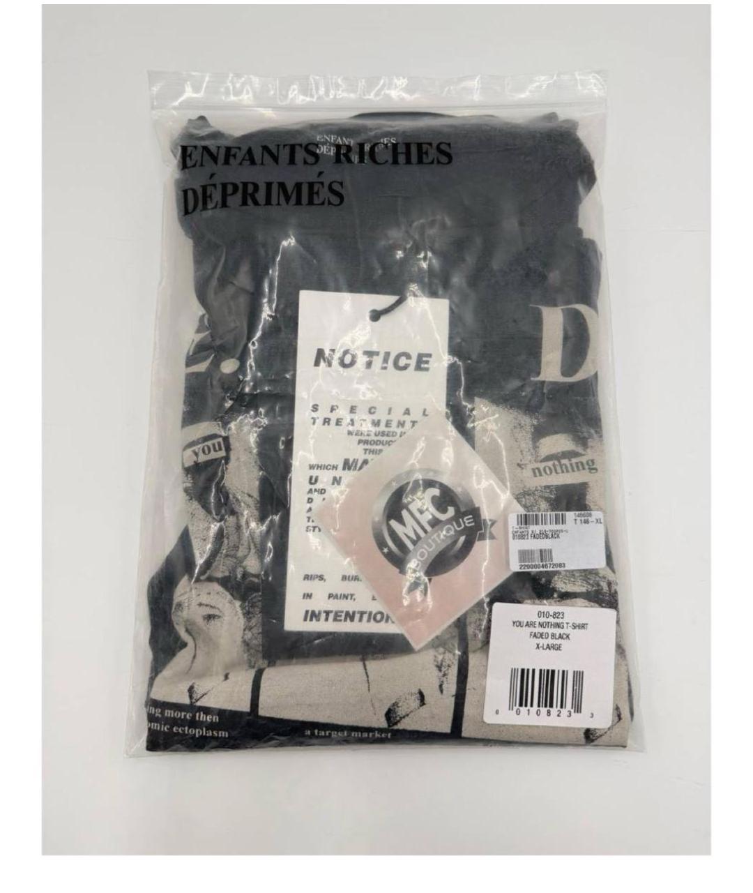 Enfants Riches Déprimés Черная хлопковая футболка, фото 7