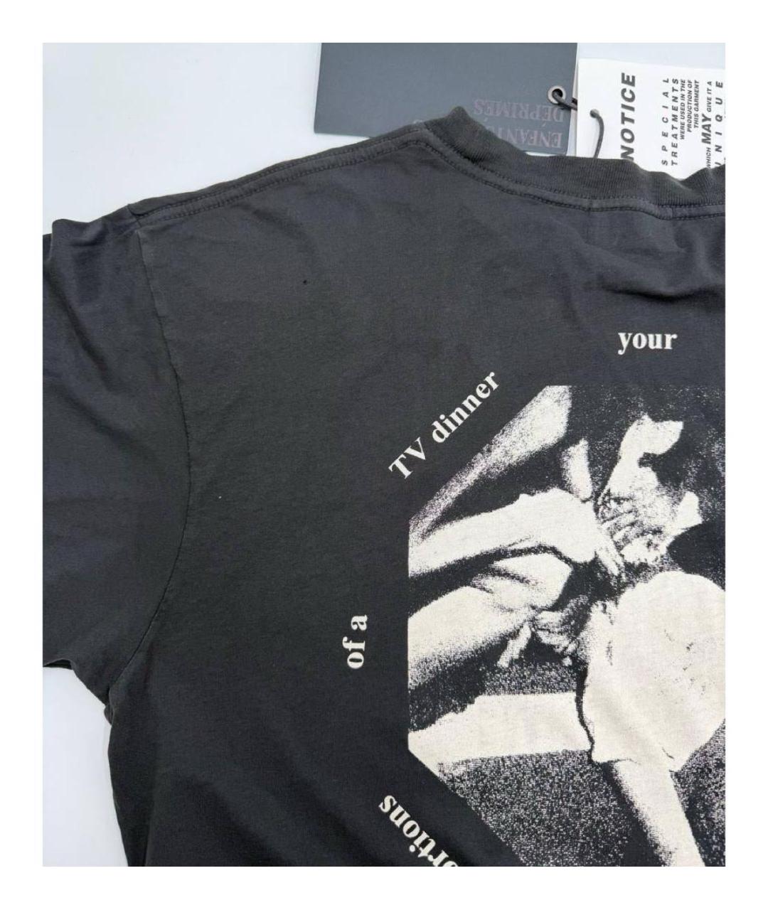 Enfants Riches Déprimés Черная хлопковая футболка, фото 5