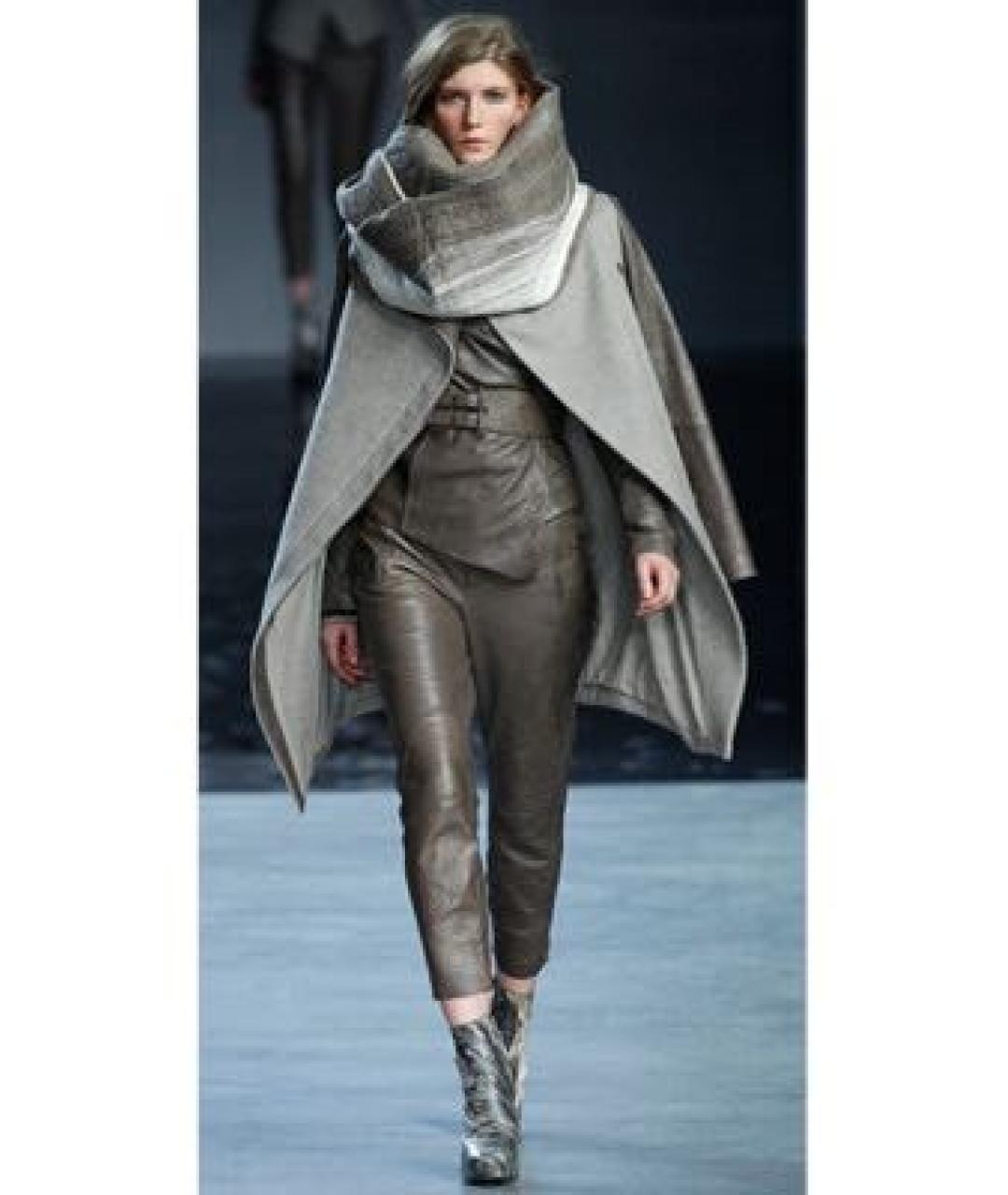 HELMUT LANG Серое пальто, фото 3