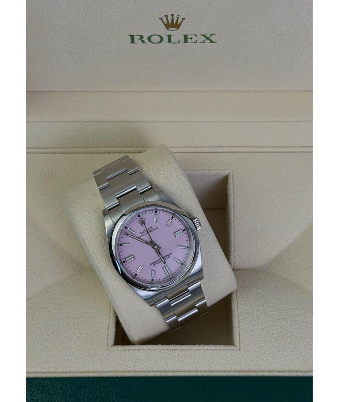 ROLEX Розовые часы, фото 3