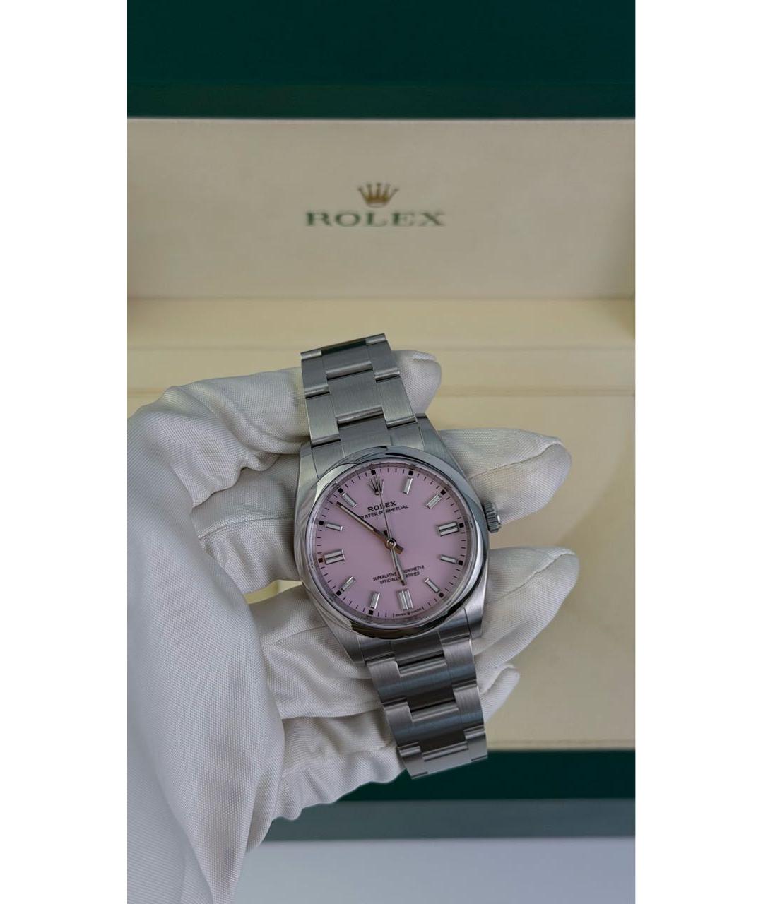 ROLEX Розовые часы, фото 2