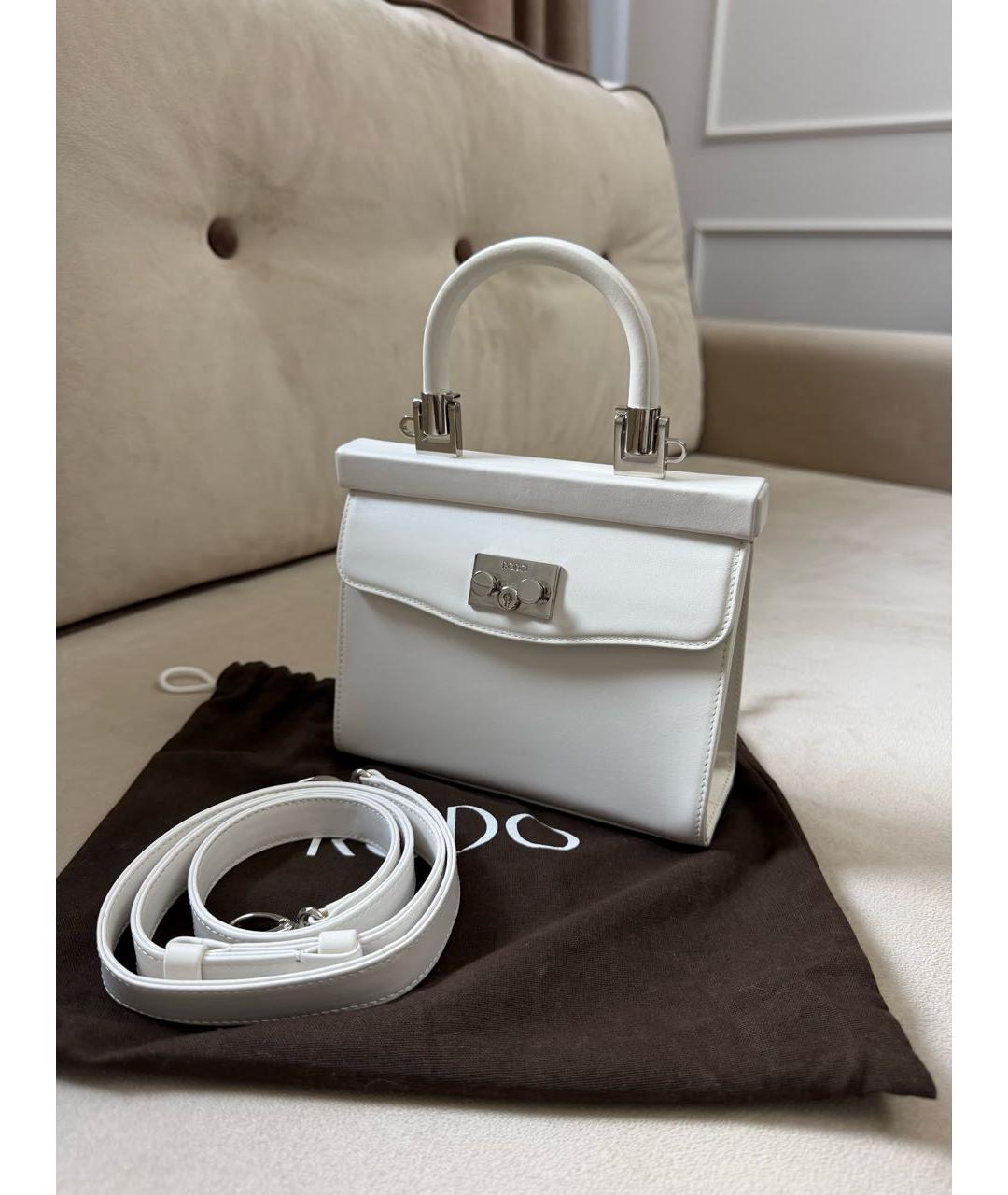 rodo Белая кожаная сумка через плечо, фото 2