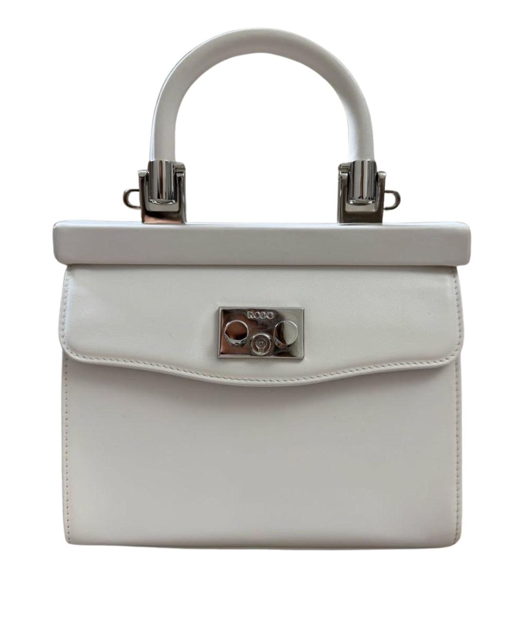 rodo Белая кожаная сумка через плечо, фото 1