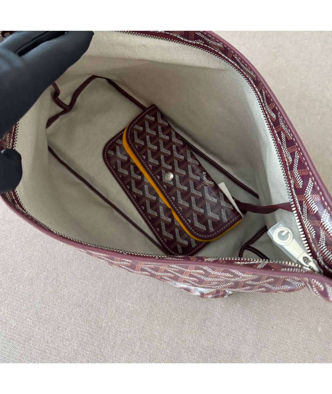 GOYARD Бордовая сумка тоут, фото 5