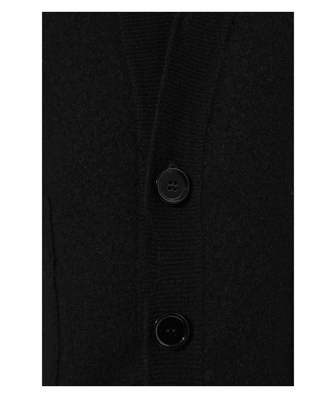 MM6 MAISON MARGIELA Черный шерстяной кардиган, фото 4