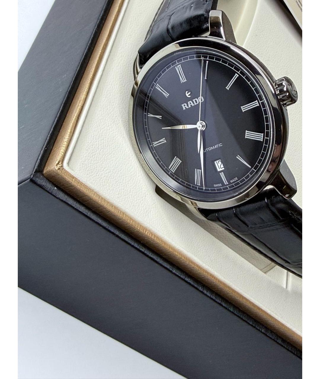 RADO Черные стальные часы, фото 4