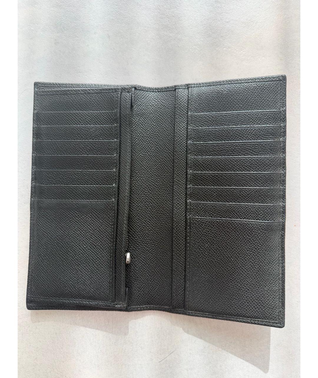 DOLCE&GABBANA Черный кожаный кошелек, фото 3