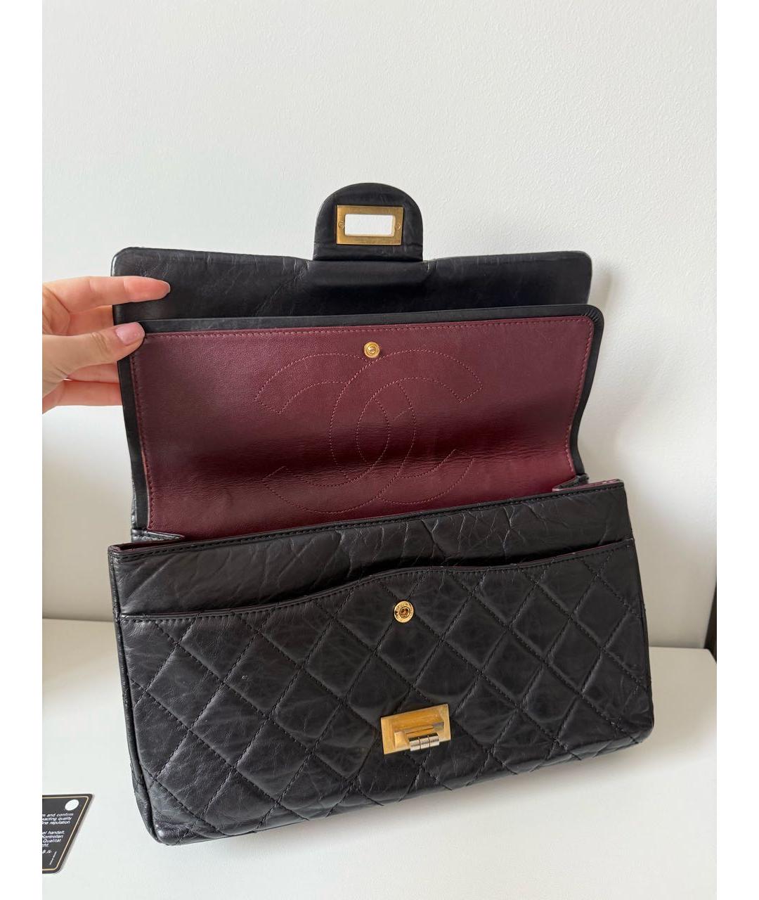 CHANEL Черная кожаная сумка через плечо, фото 8