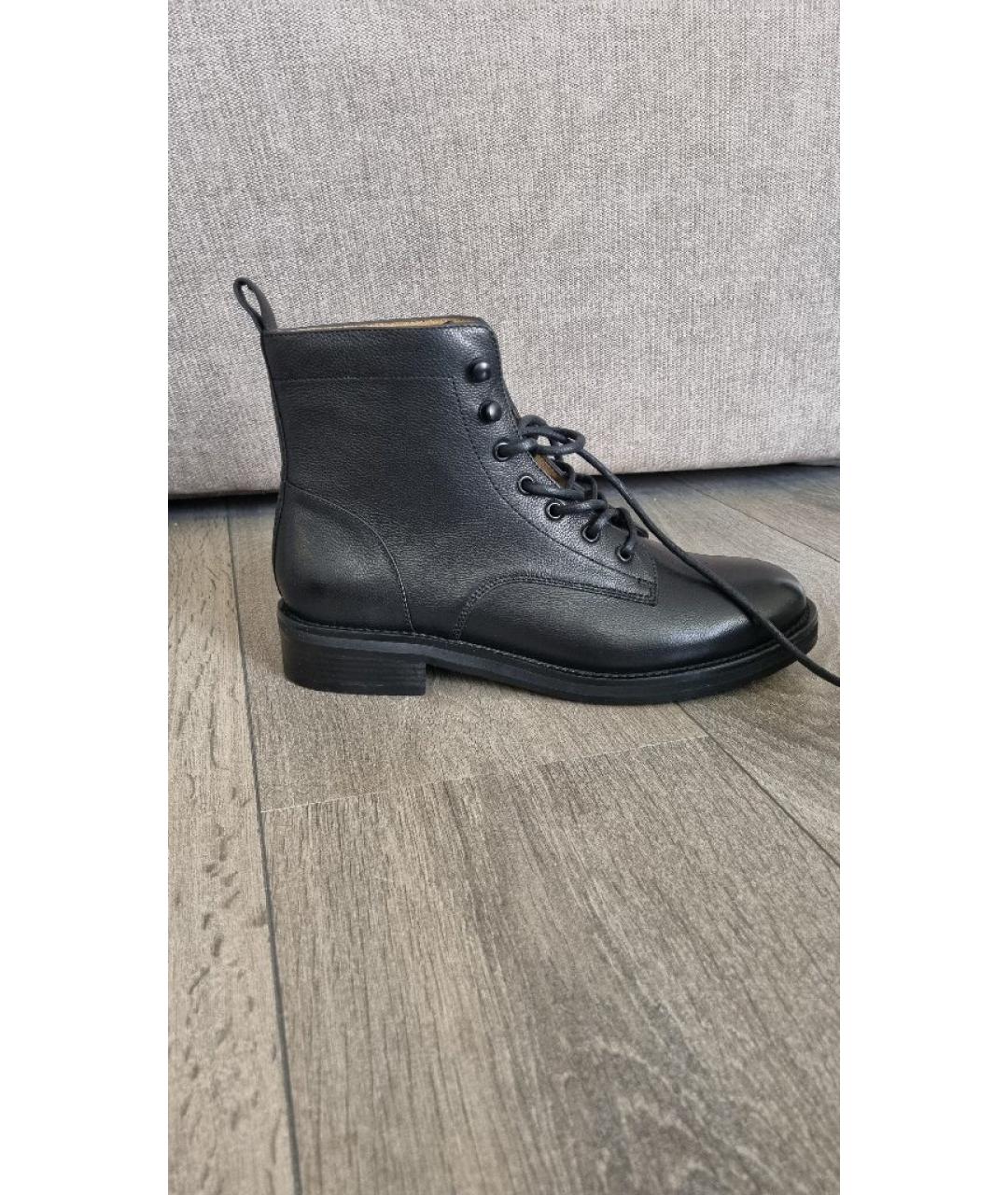 12 STOREEZ Черные кожаные ботинки, фото 9