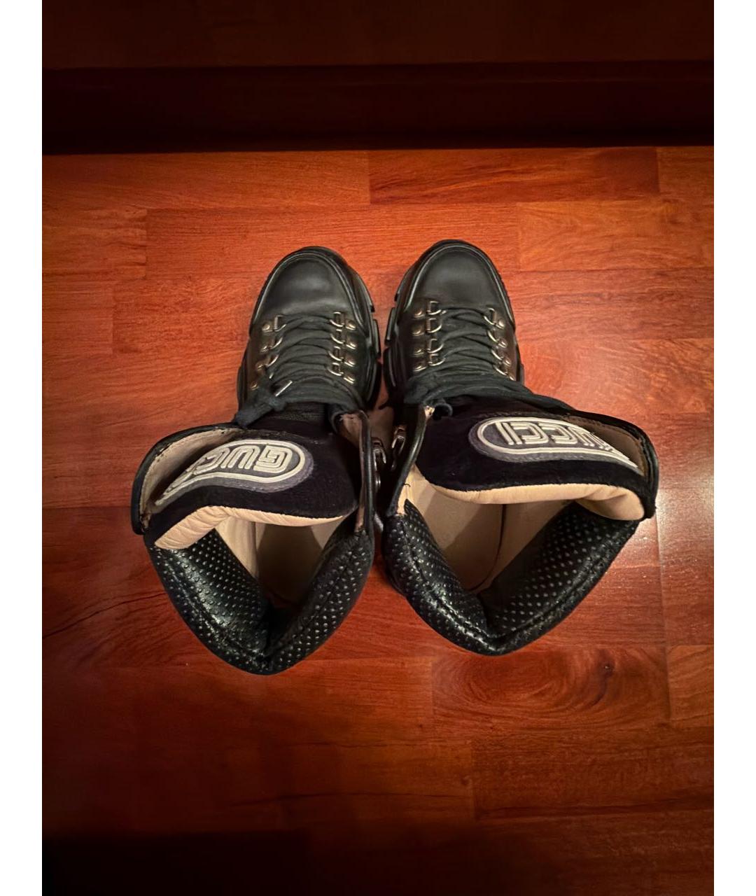 GUCCI Черные ботинки, фото 3