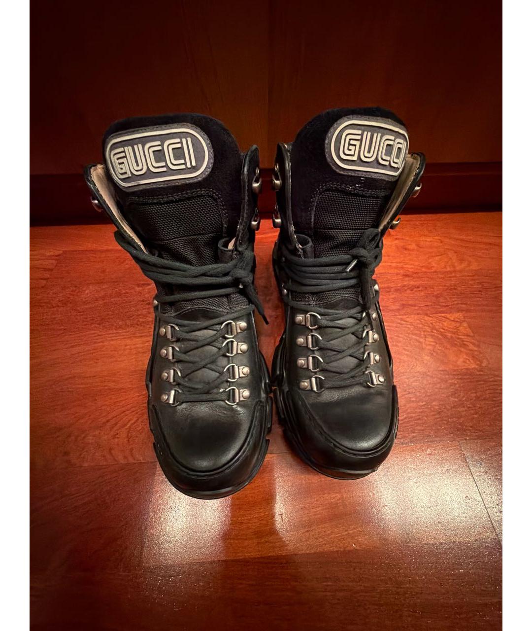 GUCCI Черные ботинки, фото 2