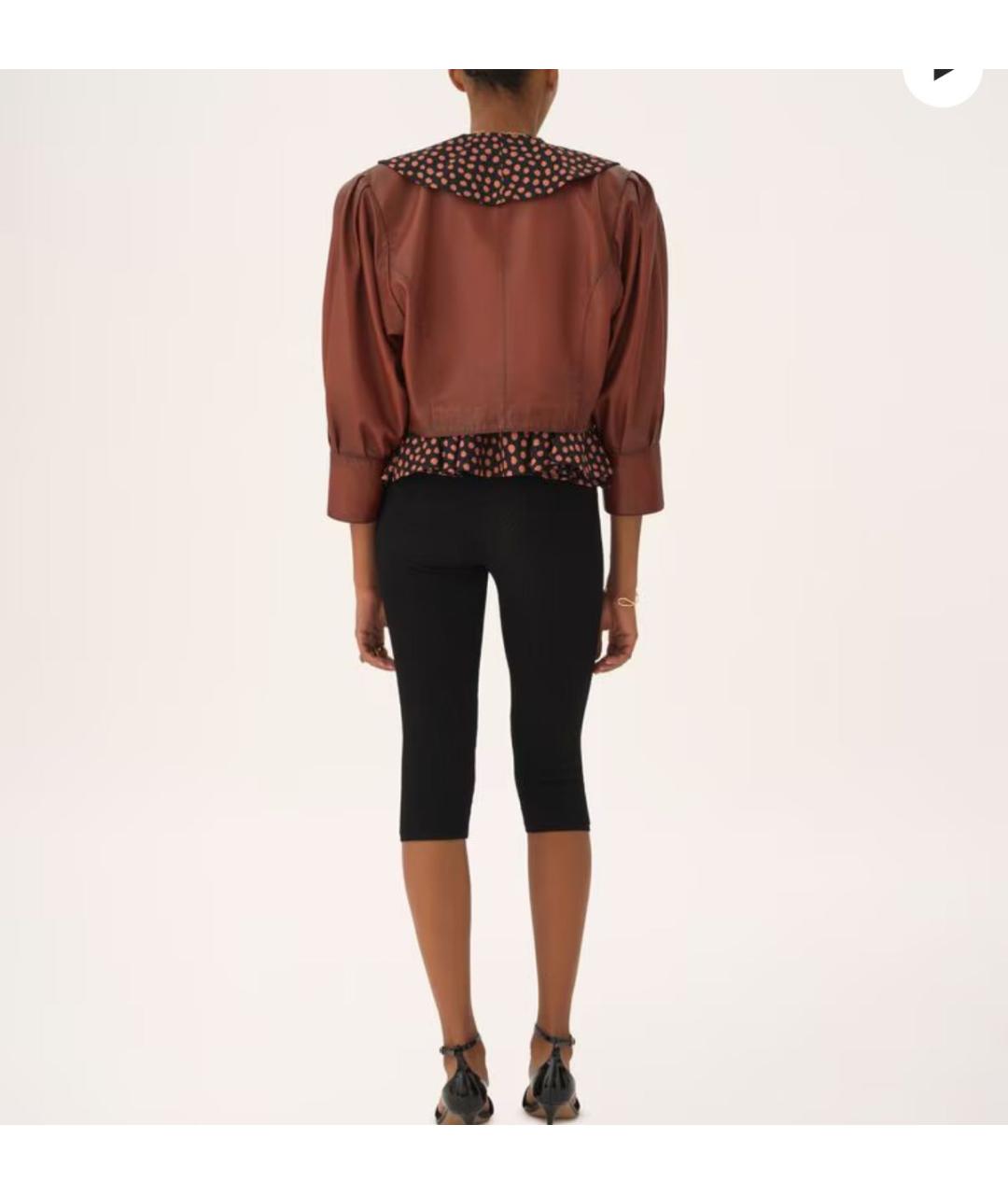 CHLOE Бордовая кожаная куртка, фото 4