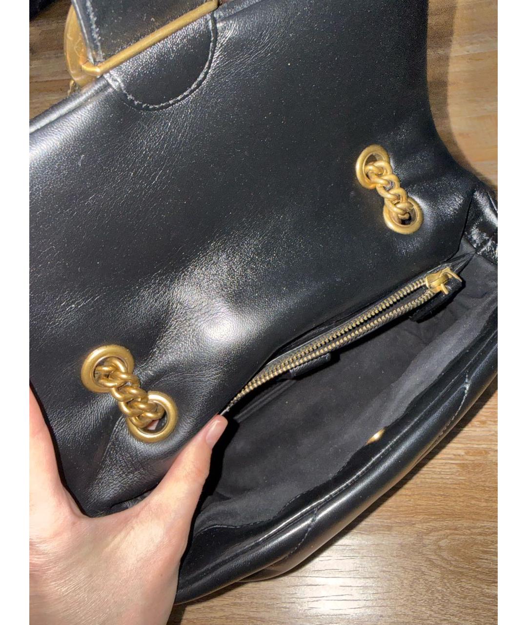 PINKO Черная кожаная сумка через плечо, фото 6