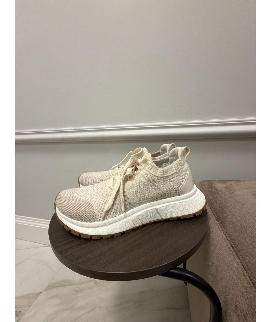 CHRISTIAN DIOR Бежевые кеды, фото 5