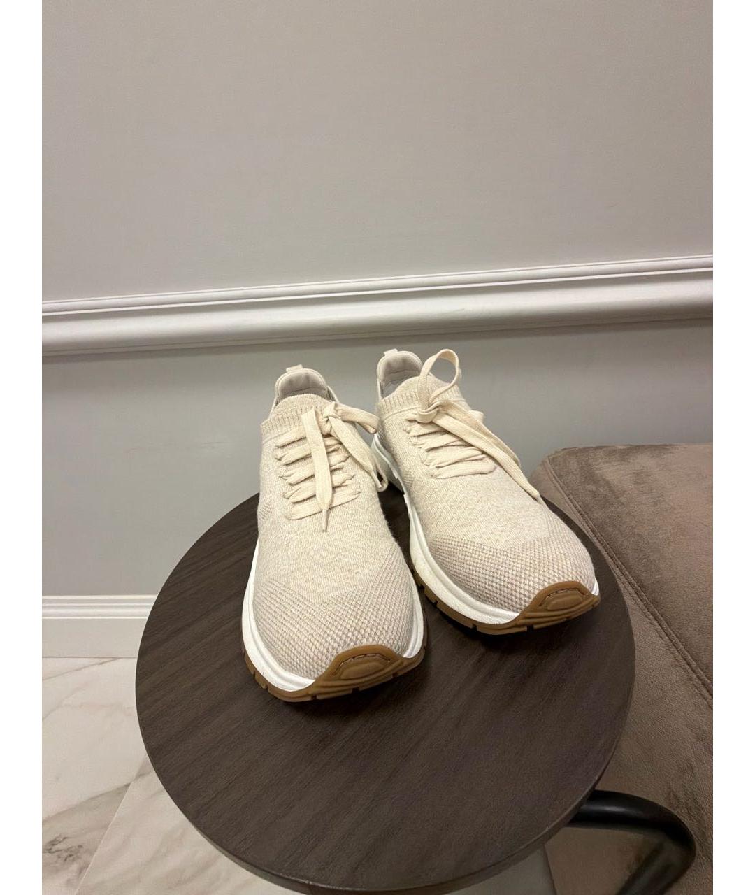 CHRISTIAN DIOR Бежевые кеды, фото 2