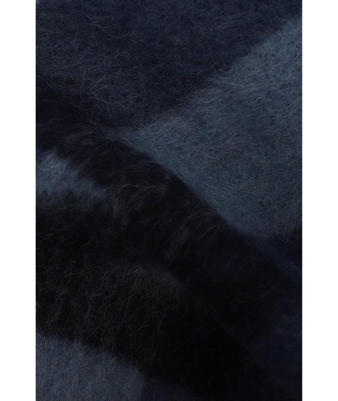 MARNI Синий шерстяной шарф, фото 2