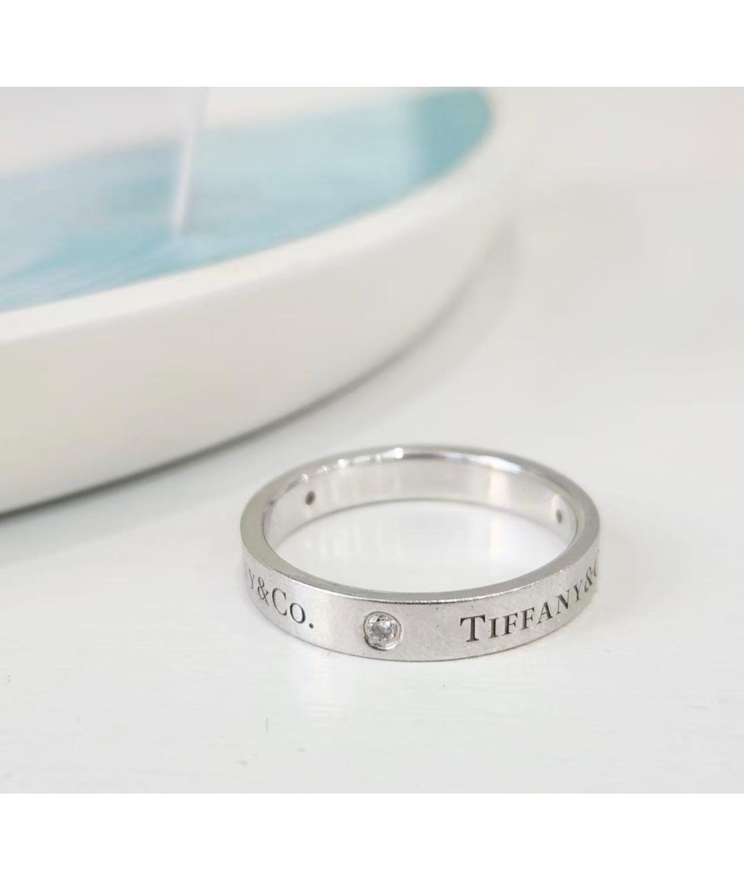 TIFFANY&CO Серебряное платиновое кольцо, фото 2