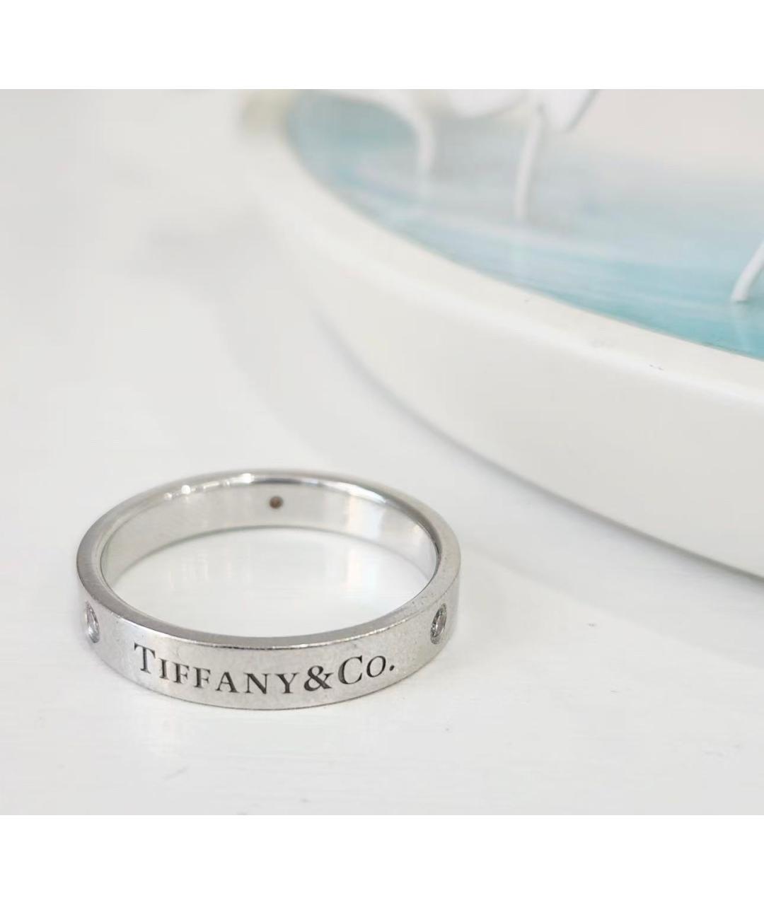 TIFFANY&CO Серебряное платиновое кольцо, фото 3