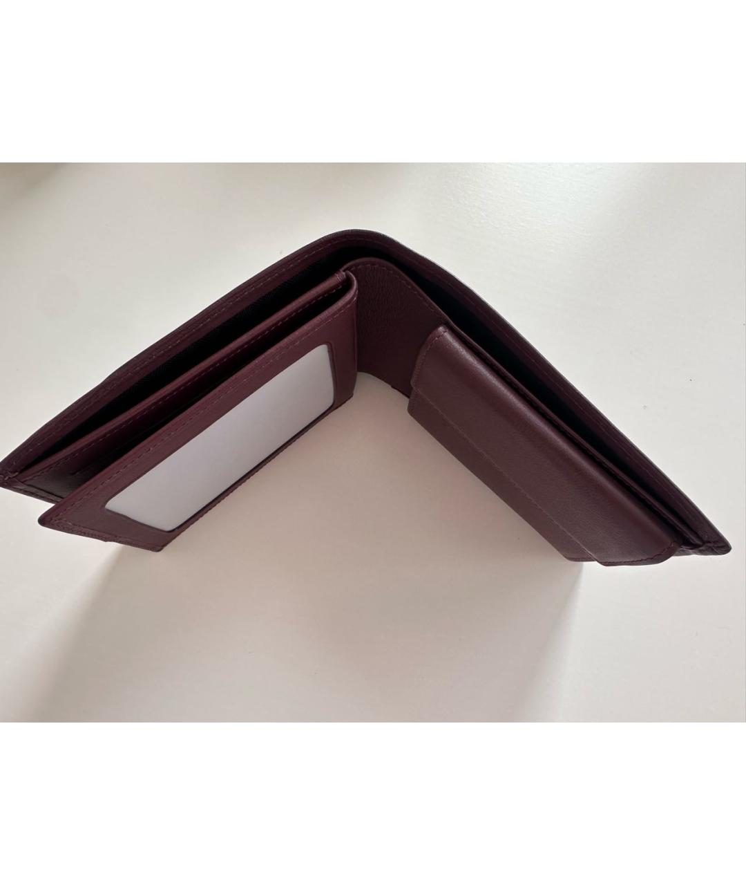 CARTIER Бордовый кожаный кошелек, фото 2