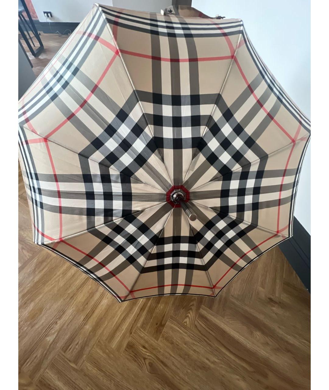 BURBERRY Бежевый зонт, фото 3