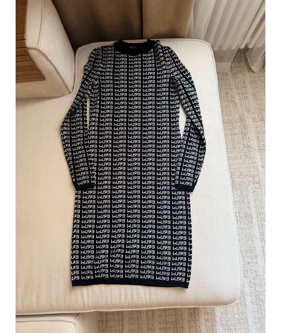 HUGO Черное повседневное платье, фото 4