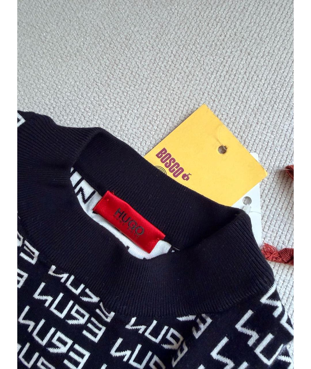 HUGO Черное повседневное платье, фото 2