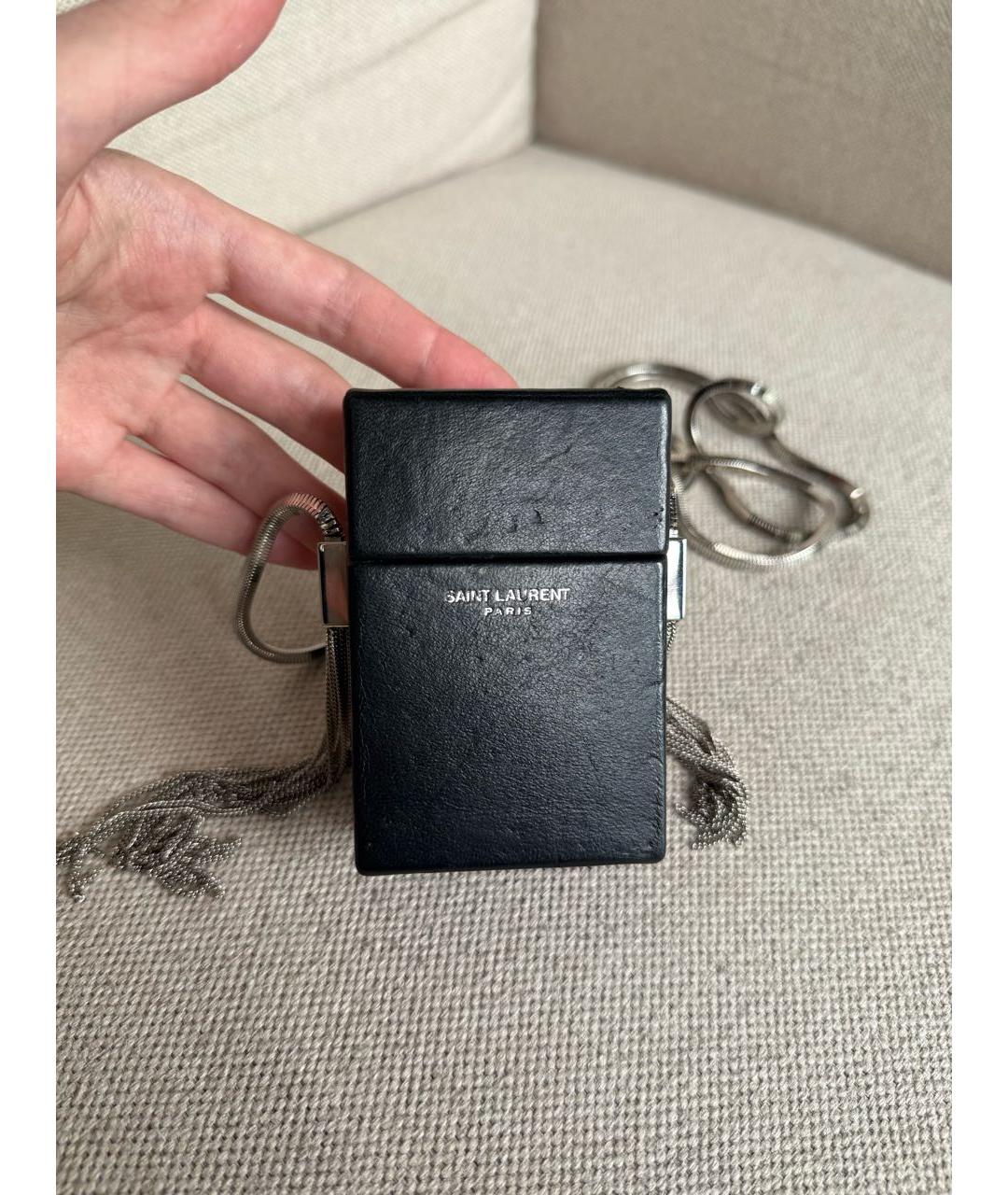 SAINT LAURENT Черная сумка через плечо, фото 3