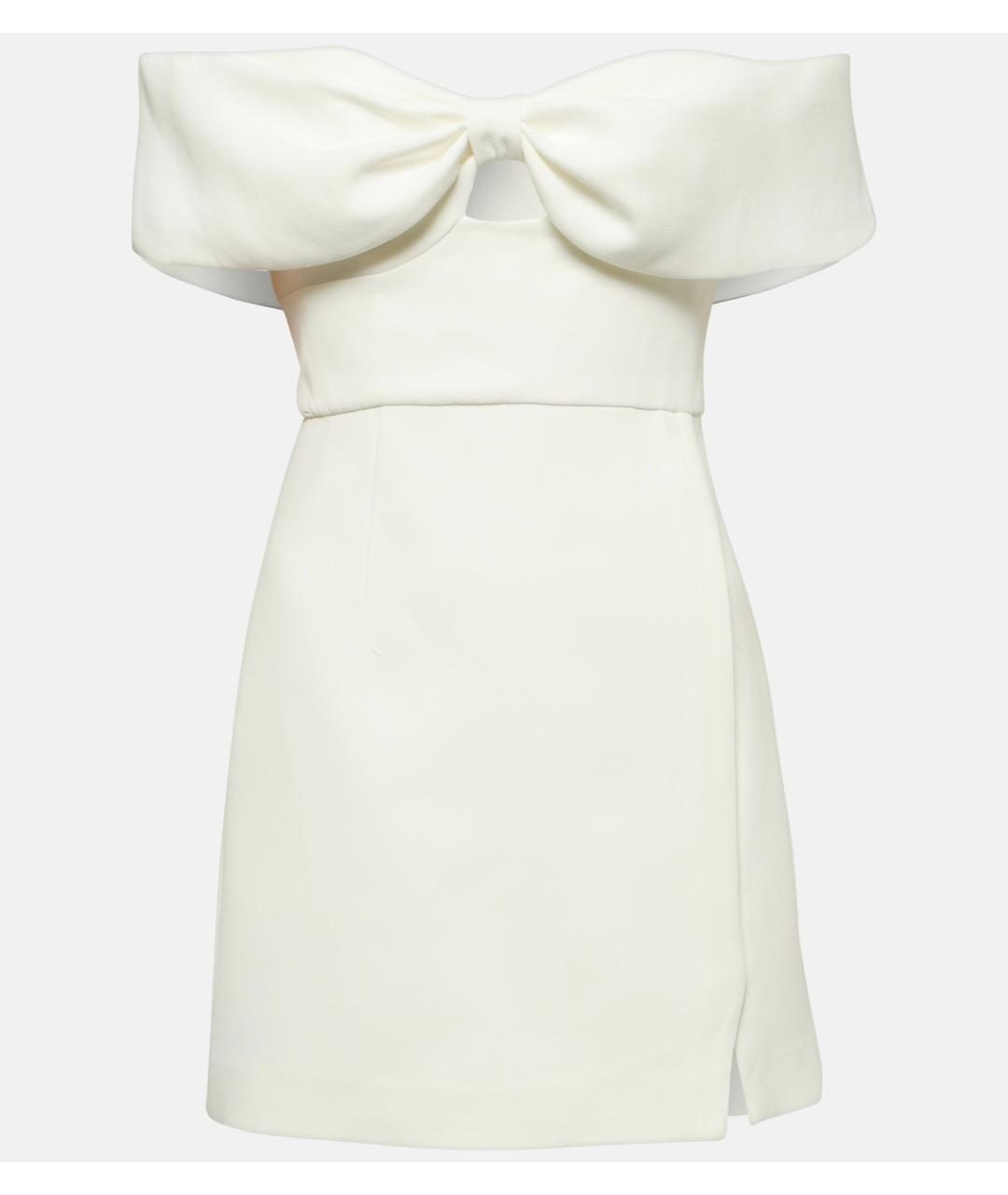 SELF-PORTRAIT Белое полиэстеровое коктейльное платье, фото 10