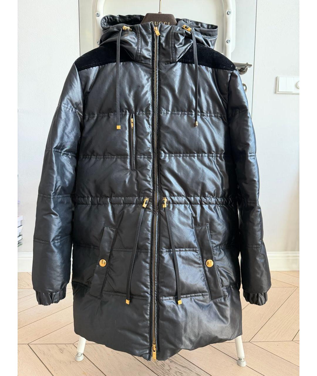 GUCCI Черный полиэстеровый пуховик, фото 9
