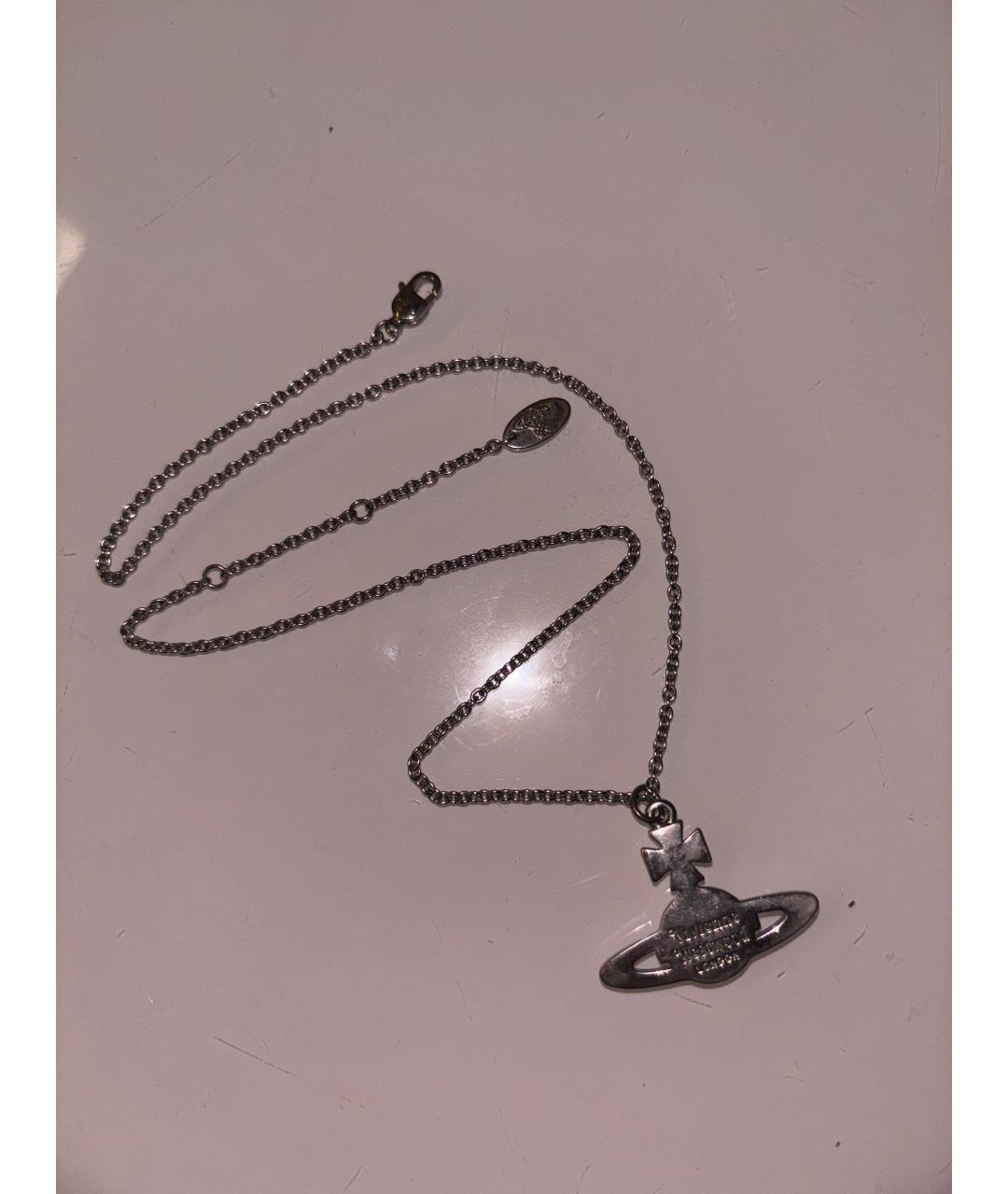 VIVIENNE WESTWOOD Серебряная латунная подвеска, фото 4