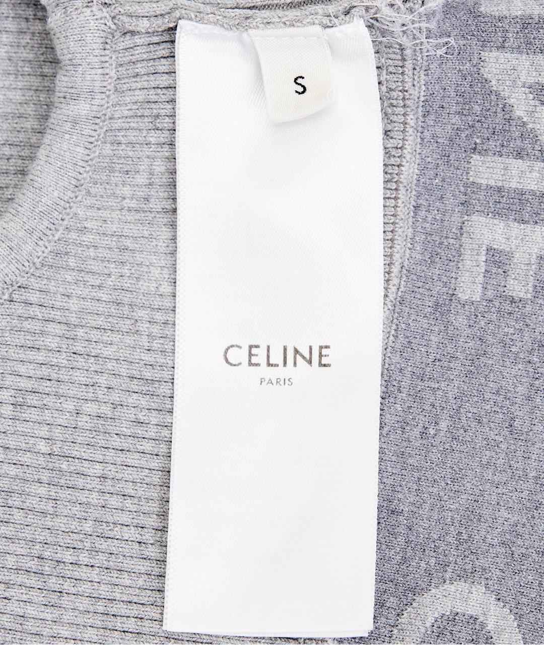 CELINE Серая хлопковая майка, фото 5
