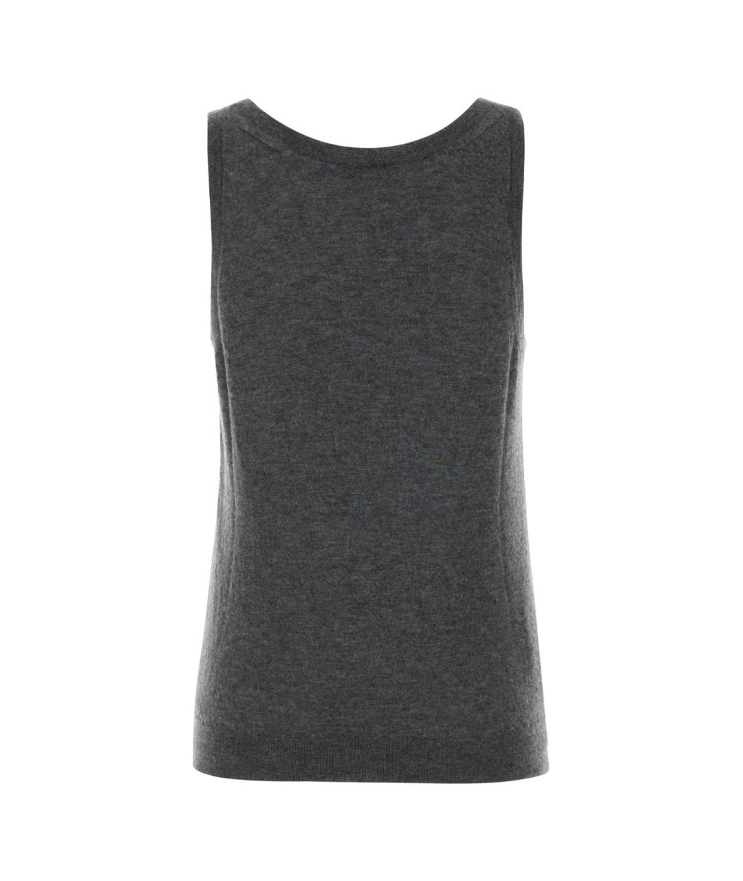 PRADA Серая кашемировая майка, фото 2