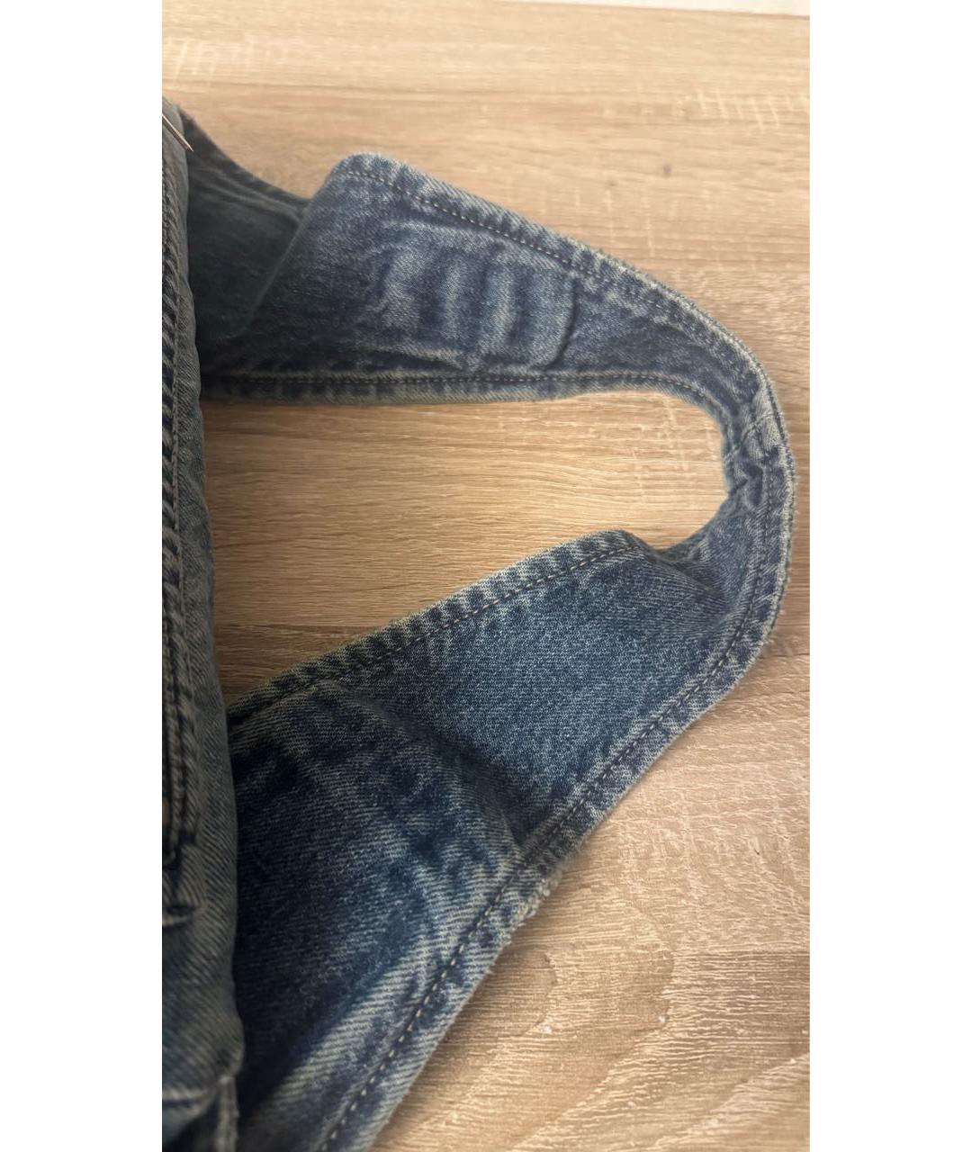 BALENCIAGA Синяя деним сумка через плечо, фото 7