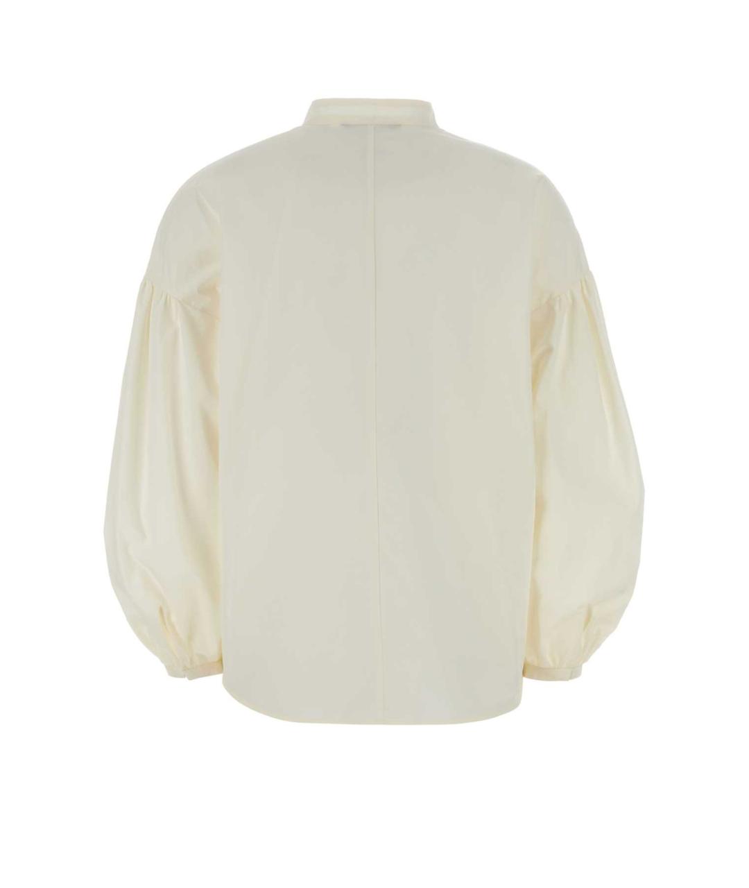 MAX MARA STUDIO Белая хлопковая блузы, фото 2