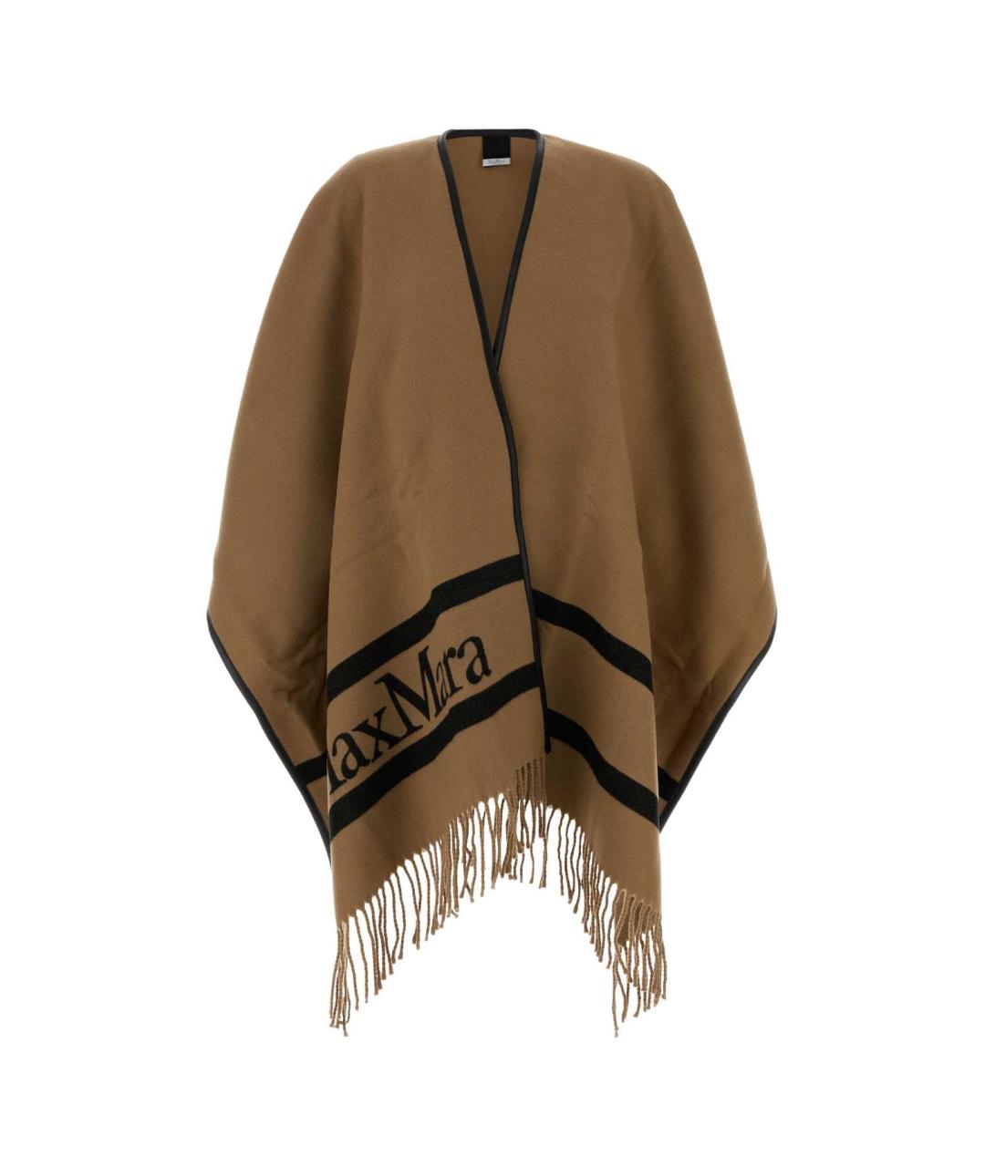 MAX MARA Бежевый шерстяной шарф, фото 1