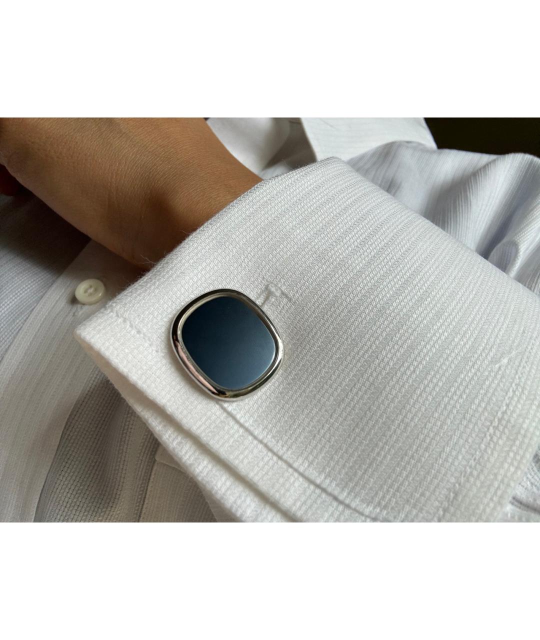 PATEK PHILIPPE Синие запонки из белого золота, фото 2