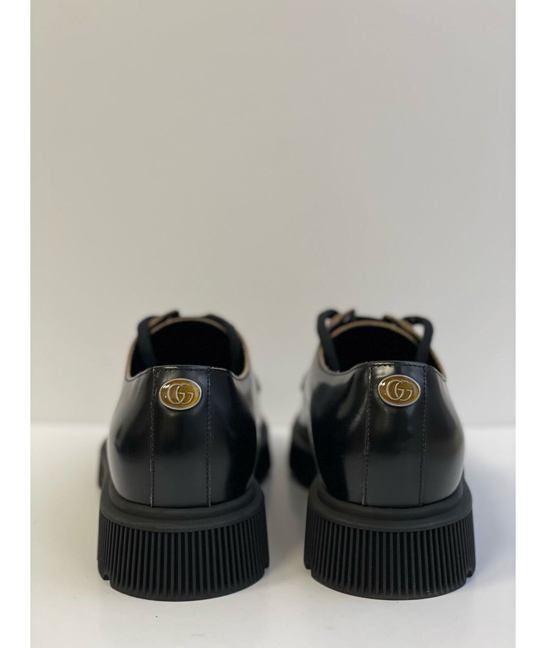 GUCCI Черные кожаные ботинки, фото 4