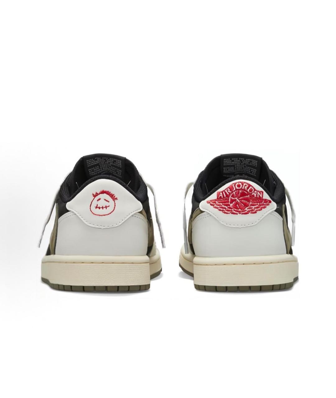 JORDAN Хаки нубуковые низкие кроссовки / кеды, фото 4